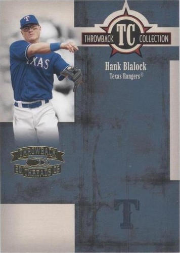 2005 Donruss Throwback Threads - Hank Blalock #TC-61