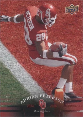 2011 Upper Deck University of Oklahoma Adrian Peterson #72