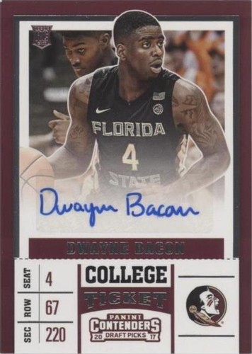 2017-18 Panini Contenders Draft Picks - Dwayne Bacon #84