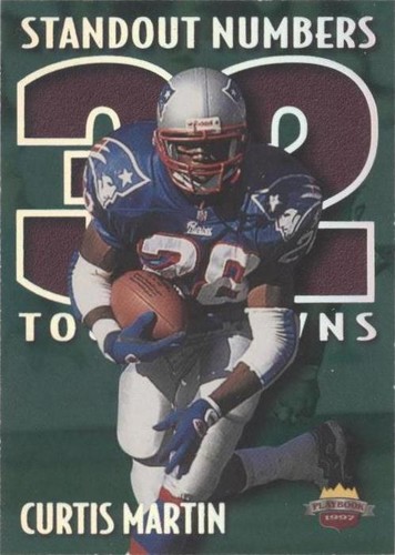 1997 Score Board Playbook Curtis Martin #SN24