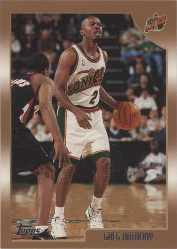 1998-99 Topps NBA Basketball #84 Greg Anthony Seattle