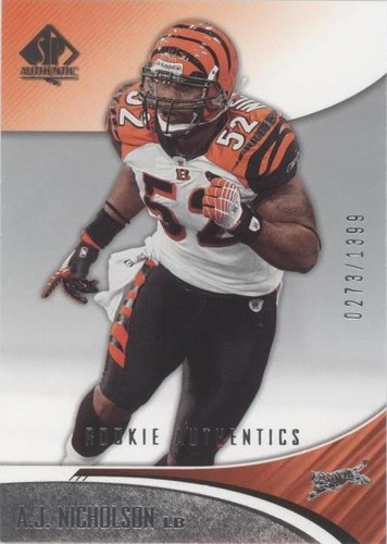 2006 SP Authentic A.J. Nicholson #121