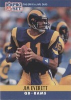 1990 Pro Set Jim Everett #165