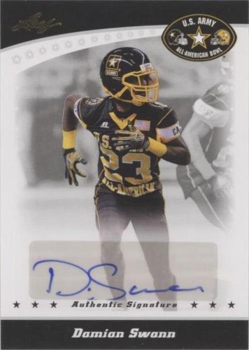 2011 Leaf U.S. Army All-American Bowl Damian Swann #BA-DS1