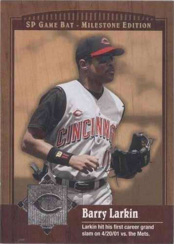 2001 SP Game Bat Edition Milestone - Barry Larkin #87