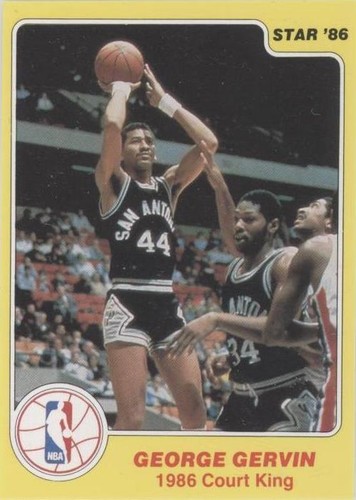 1986 Star Court Kings - George Gervin #15