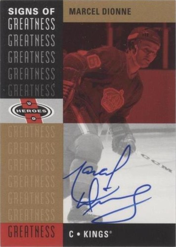 2000-01 Upper Deck Heroes - Marcel Dionne #MD