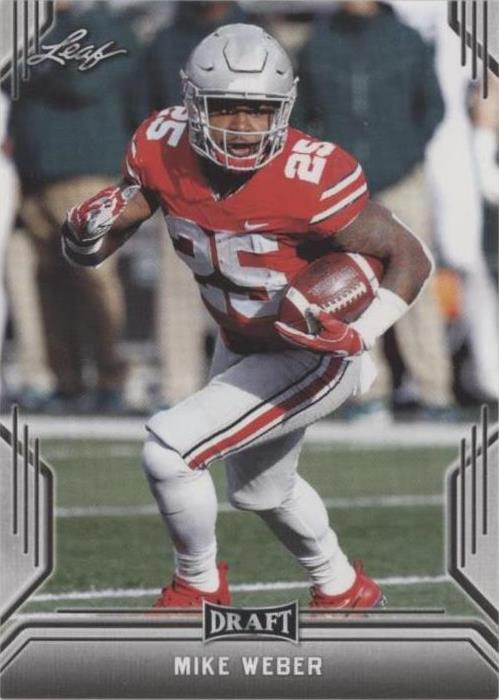 2019 Leaf Draft Mike Weber #54