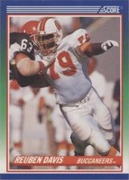 1990 Score Reuben Davis #356