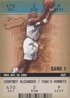 2002-03 Fleer Authentix - Courtney Alexander #44