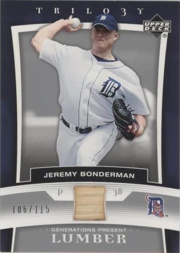 2005 Upper Deck Trilogy - Jeremy Bonderman #PR-BO