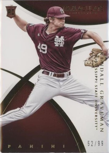 2015 Panini Immaculate Collection Collegiate - Kendall Graveman #158