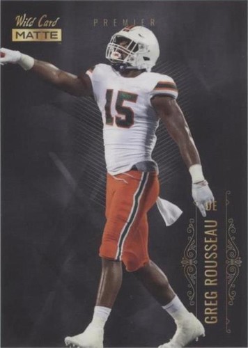 2021 Wild Card MATTE Greg Rousseau #MBC-19