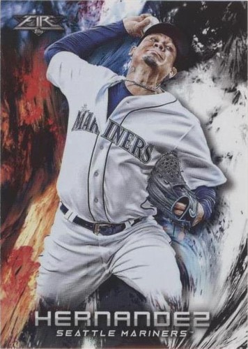 2018 Topps Fire - Félix Hernández #180