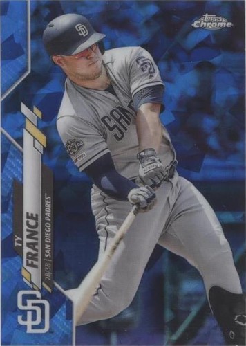 2020 Topps Chrome Update Series Sapphire Edition - Ty France #U-242
