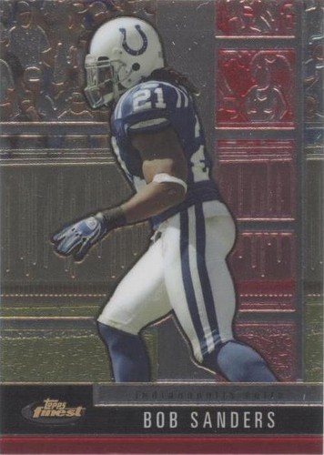 2008 Topps Finest Bob Sanders #100