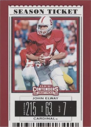2019 Panini Contenders Draft Picks John Elway #49