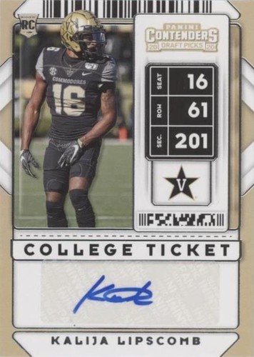 2020 Panini Contenders Draft Picks Kalija Lipscomb #259