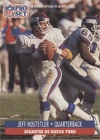1991 Pro Set Spanish Jeff Hostetler #166