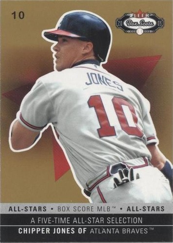 2003 Fleer Box Score - Chipper Jones #179
