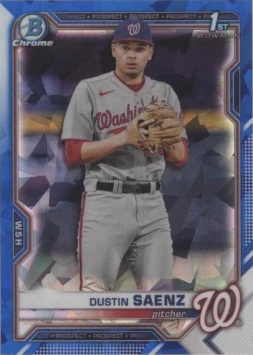 2021 Bowman Chrome Draft Sapphire Edition - Dustin Saenz #BDC-14