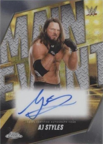 2025 Topps Chrome WWE - AJ Styles #MEA-AJS