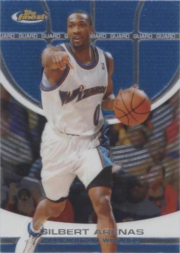 2005-06 Topps Finest - Gilbert Arenas #95