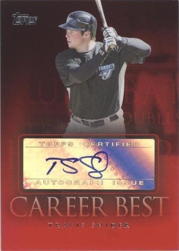 2009 Topps - Travis Snider #CBA-TS