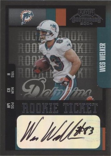 2004 Playoff Contenders Wes Welker #193