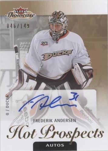 2013-14 Fleer Showcase - Frederik Andersen #139