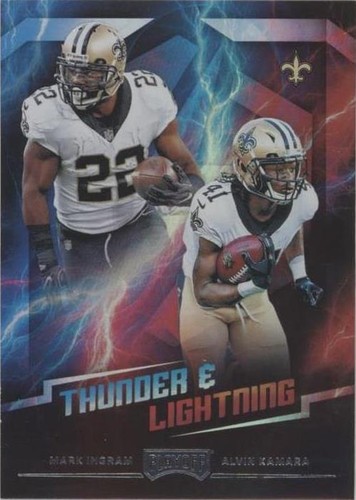 2018 Panini Playoff Alvin Kamara Mark Ingram #13