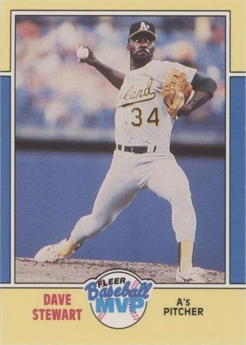 1988 Fleer Baseball MVP - Dave Stewart #36