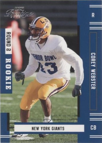 2005 Playoff Prestige Corey Webster #238