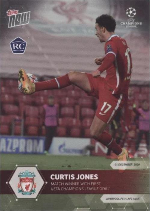 2020-21 Topps Now UEFA Champions League Curtis Jones #027