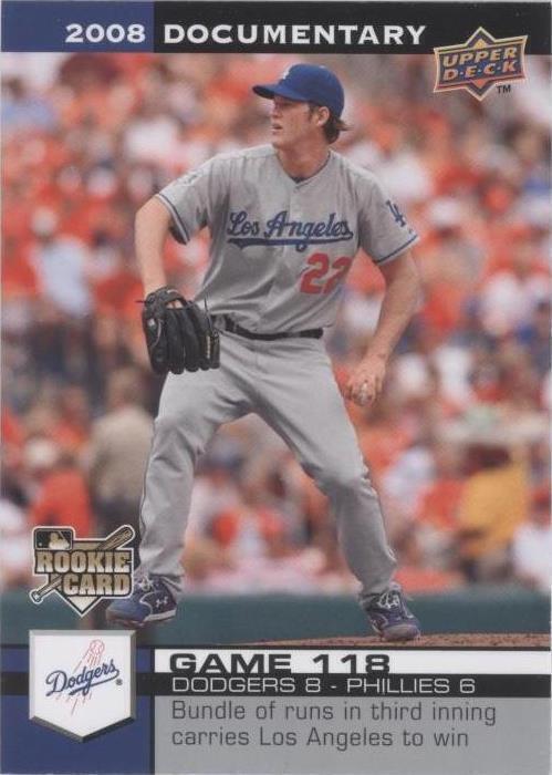 Documental Upper Deck 2008 - Clayton Kershaw #3495