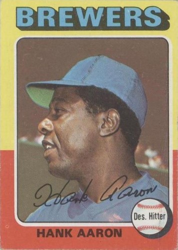 1975 Topps - Hank Aaron #660