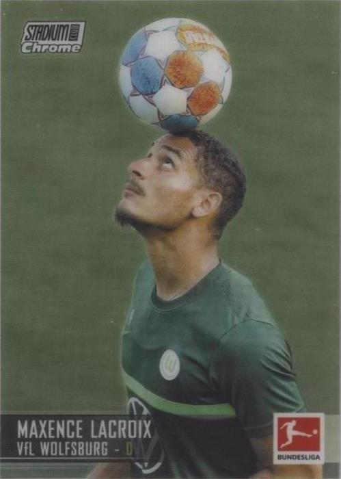 2021-22 Topps Stadium Club Chrome Bundesliga Maxence Lacroix #100