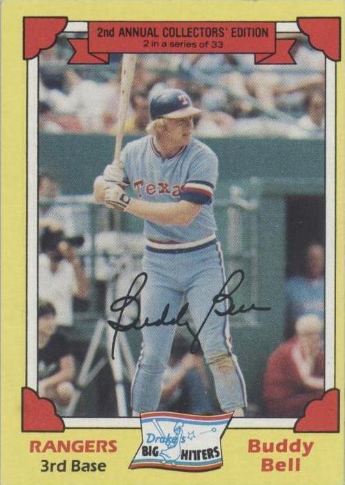 1982 Topps Drake's Big Hitters - Buddy Bell #2