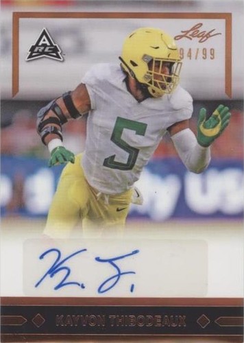 2021 Leaf Memories Kayvon Thibodeaux #GLR-KT1