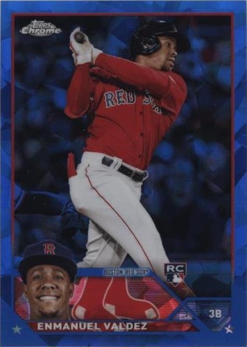 2023 Topps Chrome Update Series Sapphire Edition - Enmanuel Valdez #USCS67