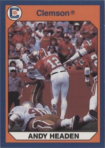 1990 Collegiate Collection Clemson Tigers Andy Headen #118