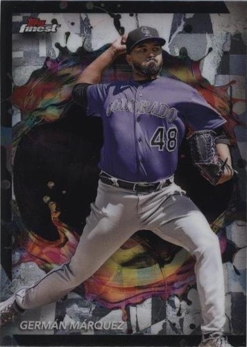 GERMAN MARQUEZ /75 FINEST RARE CHECKERBOARD BLUE REFRACTOR