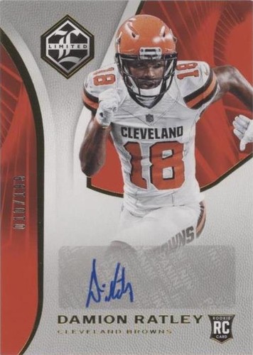 2018 Panini Limited Damion Ratley #177