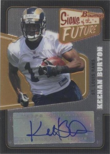 2008 Bowman Keenan Burton #SF-KB