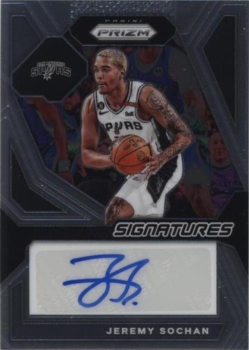 Jeremy Sochan Spurs Signed 2023 Panini Prizm #NBA-JS #1/1