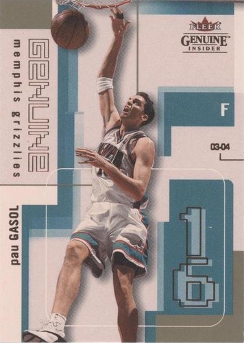 2003-04 Fleer Genuine Insider - Pau Gasol #16