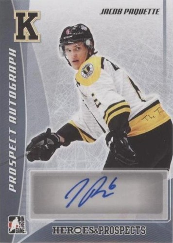 2016-17 Leaf In the Game Heroes & Prospects - Jacob Paquette #PA-JP1