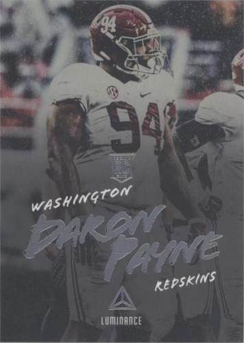 2018 Panini Luminance Daron Payne #126