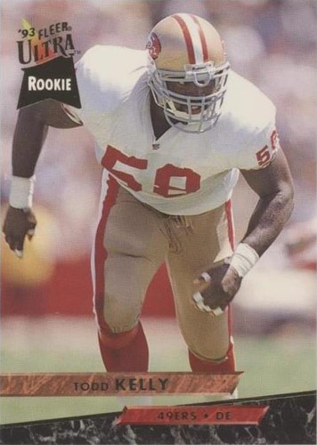 1993, Todd Kelly, San Francisco 49ers, Signed, Autographed, Fleer Ultra Football Card, Card # 432, 1993, Todd Kelly, San Francisco 49ers, Signed, Autographed, Fleer Ultra Football Card, Card # 432,
