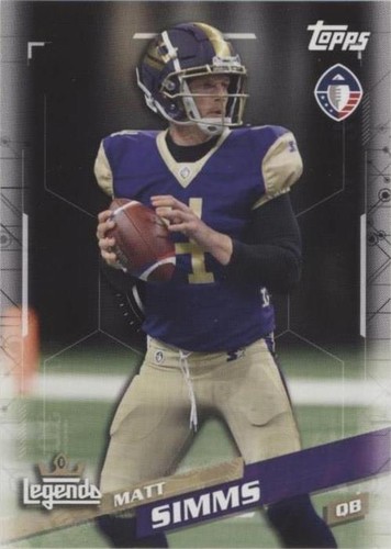 2019 Topps Alliance of American Football Matt Simms #10